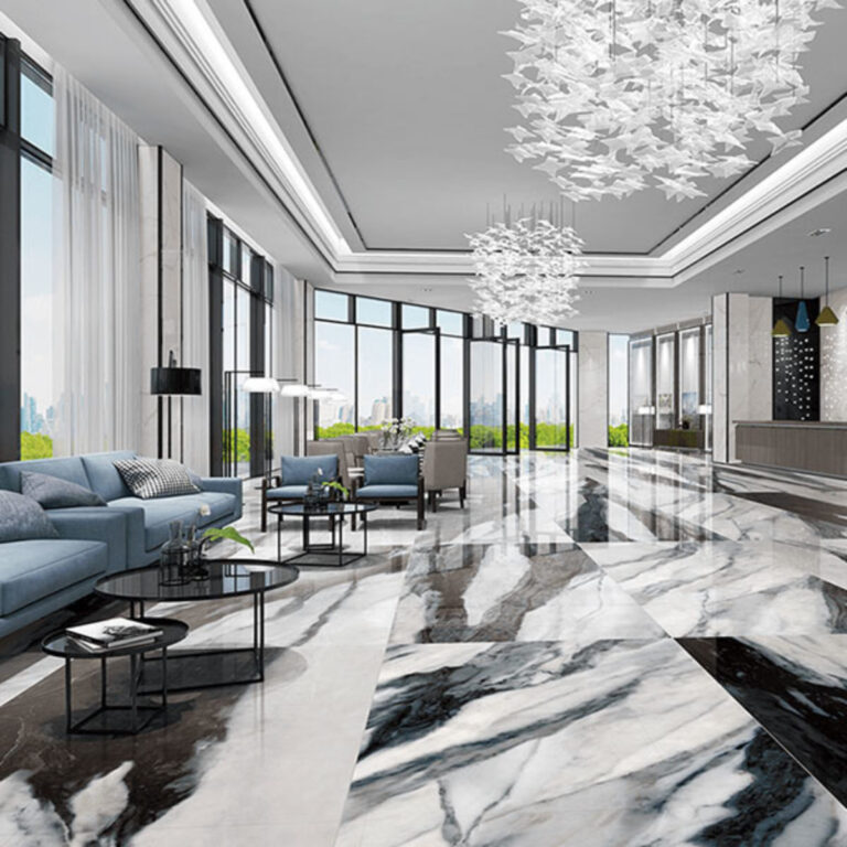 White Marble Design Tiles Dubai